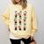 Vampire Reading Books Halloween Cute Teens Kids Comfort Colors Sweatshirt Blue Spruce