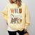 Wild About Reading Book Reader Book Nerd Book Reading Lover Premium Tri-Blend Comfort Colors Sweatshirt Blue Spruce