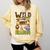 Wild About Reading Reading Books And Bookworm Library Day Comfort Colors Sweatshirt Blue Spruce