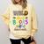 Wild About Reading Books Reader Bookworm Animals Book Lover Comfort Colors Sweatshirt Blue Spruce
