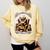 Wise Owl Reading Books Comfort Colors Sweatshirt Blue Spruce