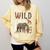 Zoo Animals Wild About Reading Books Reader Lover Librarian Comfort Colors Sweatshirt Blue Spruce