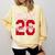 2 Sided Class Of 2026 Senior 2026 Graduation Comfort Colors Sweatshirt Butter