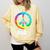 2021 Graduation Class Year Tie Dye Peace Sign Graduate Shirt Comfort Colors Sweatshirt Butter