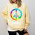 2023 Graduation Class Year Tie Dye Peace Sign Graduate Shirt Comfort Colors Sweatshirt Butter