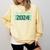 2024 Senior Class Graduation Shirt Graduate Comfort Colors Sweatshirt Butter