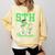5th Grade Graduate Dinosaur Dab Graduation School Comfort Colors Sweatshirt Butter