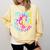 8th Grade Graduate 2024 Graduation Last Day Of School Tie Comfort Colors Sweatshirt Butter