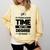 Adult College Graduation Comfort Colors Sweatshirt Butter
