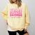 Advocate Support Empower Groovy Social Worker Graduation MSW Comfort Colors Sweatshirt Butter