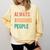 Always Avoiding People Shy Introvert Comfort Colors Sweatshirt Butter