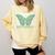 Anti-Social Introvert Butterfly Comfort Colors Sweatshirt Butter