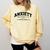 Anxiety University Anxious Antisocial Introvert Comfort Colors Sweatshirt Butter