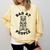 Bad At People Ferret Introvert Saying Slogan Comfort Colors Sweatshirt Butter