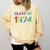 Class Of 1974 School Reunion College Highschool Graduation Comfort Colors Sweatshirt Butter