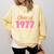 Class Of 1977 School Graduation Meetup Reunion Comfort Colors Sweatshirt Butter