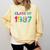 Class Of 1987 School Reunion College Highschool Graduation Comfort Colors Sweatshirt Butter