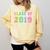 Class Of 2019 High School Graduation Date Graduate Comfort Colors Sweatshirt Butter
