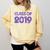 Class Of 2019 High School Graduation Purple Senior Comfort Colors Sweatshirt Butter