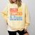 Class Of 2019 Senior High School Graduation Level 12th Grade Comfort Colors Sweatshirt Butter