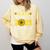 Class Of 2021 Senior Graduation Sunflower Comfort Colors Sweatshirt Butter