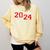 Class Of 2024 Senior Year Boys Girls School Graduation Comfort Colors Sweatshirt Butter