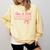 Class Of 2026 Pink Coquette Bow Cap Senior 2026 Graduation Comfort Colors Sweatshirt Butter