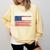 Class Of 2026 Senior Back To School American Flag Graduation Comfort Colors Sweatshirt Butter