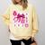 Class Of 2026 Senior Coquette Pink Bow Graduation Family Premium Tri-Blend Comfort Colors Sweatshirt Butter