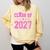 Class Of 2027 Pink Girls Shirt Graduation Comfort Colors Sweatshirt Butter