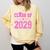 Class Of 2029 Pink Girls Shirt Graduation Comfort Colors Sweatshirt Butter