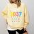 Class Of 2037 Grow With Me Checklist Graduation Comfort Colors Sweatshirt Butter