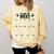 Class Of 2037 Handprint Grow With Me Pre-k Graduation Comfort Colors Sweatshirt Butter
