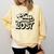Class Of 2037 Senior Retro 2037 Grad Graduate Graduation Comfort Colors Sweatshirt Butter