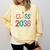Class Of 2038 Pre K Graduate Preschool Graduation Comfort Colors Sweatshirt Butter
