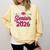 Coquette Pink Bow Senior 2026 Class Of Graduation Comfort Colors Sweatshirt Butter