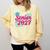 Coquette Pink Bow Senior 2027 Class Of Graduation Comfort Colors Sweatshirt Butter