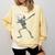 Dabbing Skeleton Nurse Halloween Graduation Comfort Colors Sweatshirt Butter