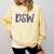 DSW Doctor Of Social Work Graduation DSW Graduate Comfort Colors Sweatshirt Butter