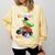 I Easily Crushed Kindergarten Graduation 2022 Truck Dinosaur Comfort Colors Sweatshirt Butter