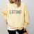 Educated Latina Proud Graduate Latinas Pride Graduation Comfort Colors Sweatshirt Butter