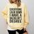 Everyone Calm Down Bachelors Degree Graduation T-Shirt Comfort Colors Sweatshirt Butter