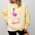 Flamingo Nailed It Graduation Flamingo Comfort Colors Sweatshirt Butter