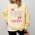 Girls Little Miss Kindergarten Grad 2025 Coquette Graduation Comfort Colors Sweatshirt Butter