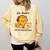 Go Away I'm Introverting Cozy Cat With Laptop And Coffee Comfort Colors Sweatshirt Butter