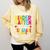 Goodbye Kinder Garten Hello 1st Grade Graduation 2024 Comfort Colors Sweatshirt Butter