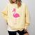 Graduate Cute Pink Flamingo Graduation Comfort Colors Sweatshirt Butter