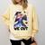 We Out Graduate Dabbing Anime Girl Grad Graduation Comfort Colors Sweatshirt Butter