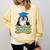 Graduate Penguin Class Of 2025 Kids Graduation Comfort Colors Sweatshirt Butter