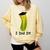 Graduation Cap Wearing Big Dill Pickle I Did It Graduate Fun Comfort Colors Sweatshirt Butter